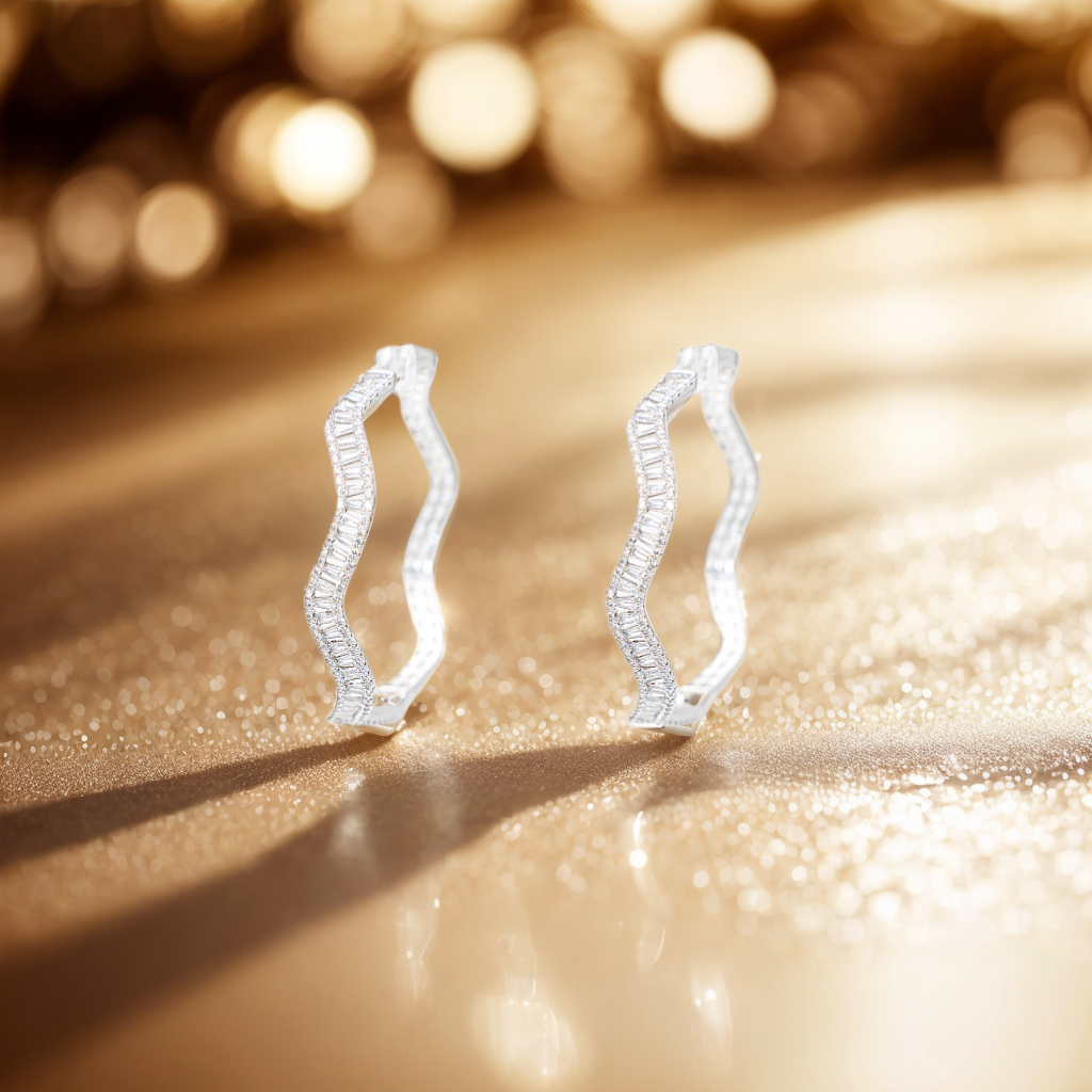 18K gold-plated large hoop - classic thick and substantial earrings, low-sensitivity atmospheric jewelry, suitable for women