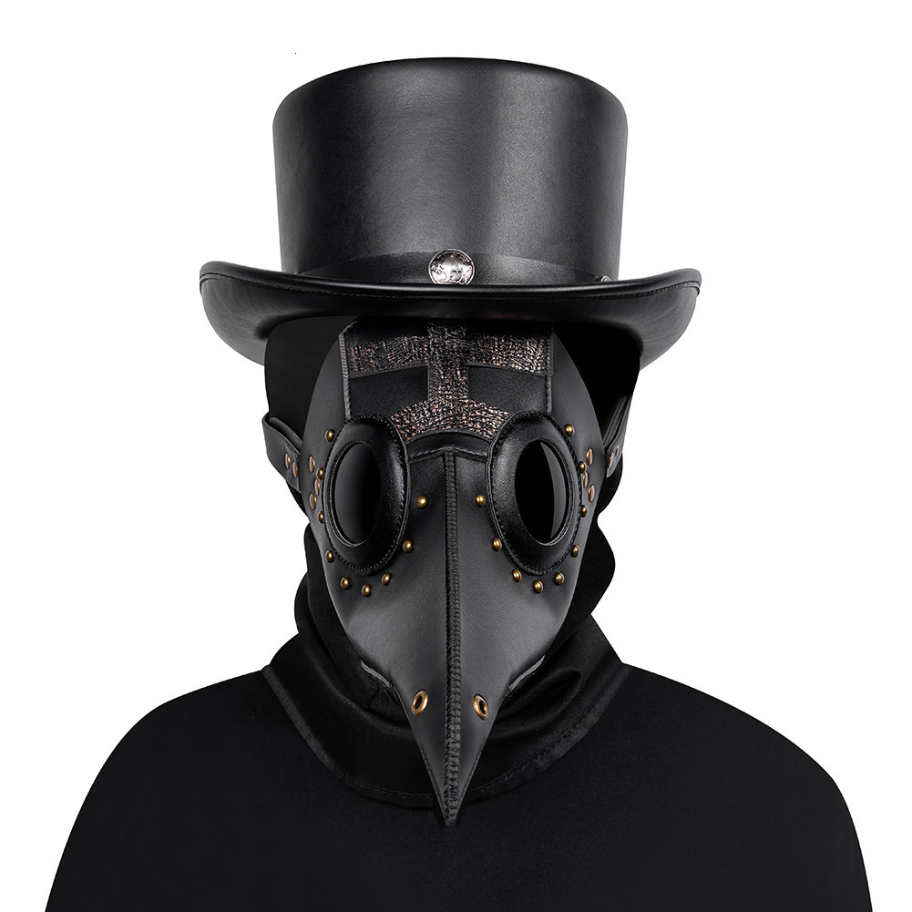 Punk Halloween Plague Doctor Headgear COSPLAY Medieval Masquerade Party Novelty Face Mask ddmymoon