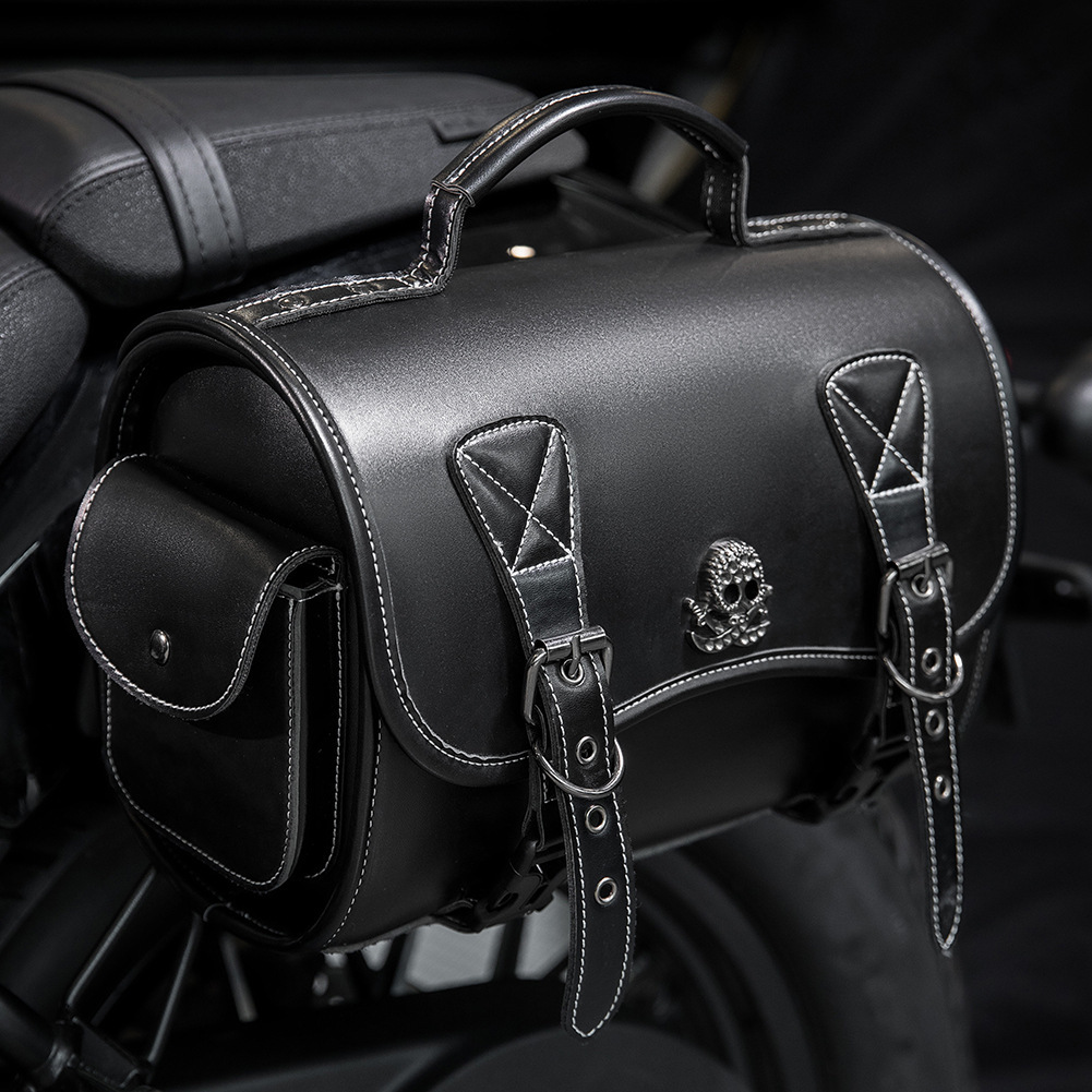 Harley Accessories Modified Side Rider Gear PU Leather Motorcycle Hanging Cruiser Tool Bags ddmymoon