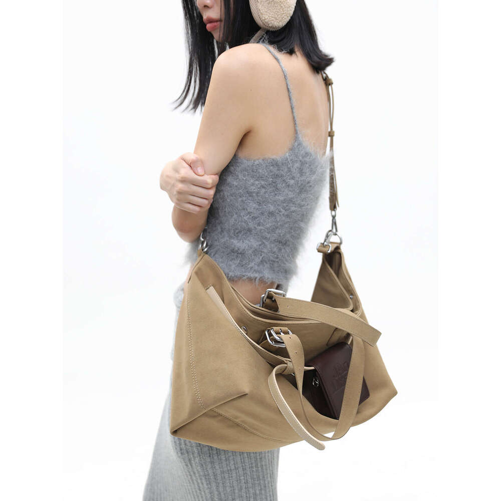 Designer Bag Tote Shoulder Bag Designer Tote Simple Light Khaki Galini Multi Form Matte Large Capacity Crossbody