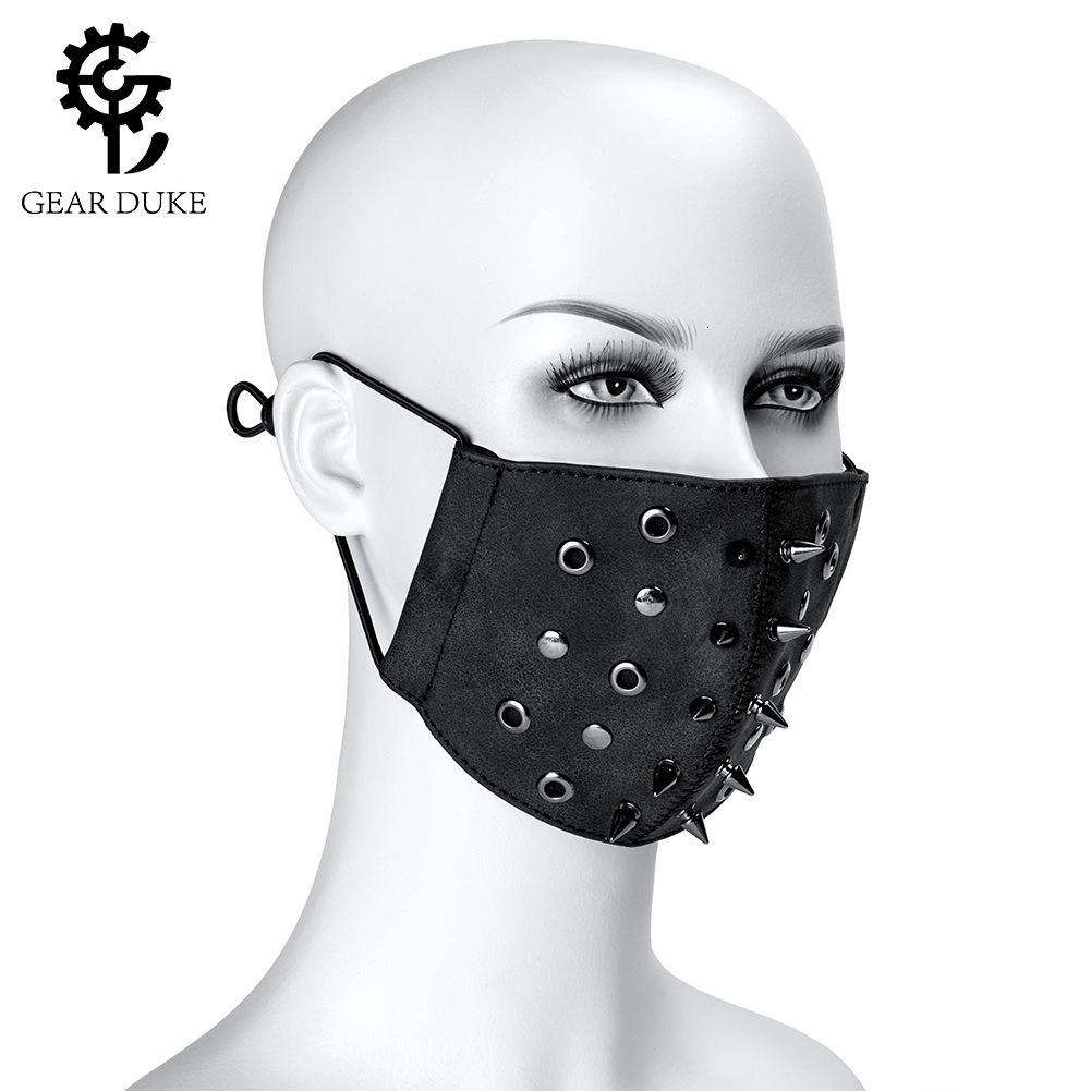 Halloween Punk with Replaceable PM2.5 Filter Outdoor Dustproof Decorative Mask ddmymoon