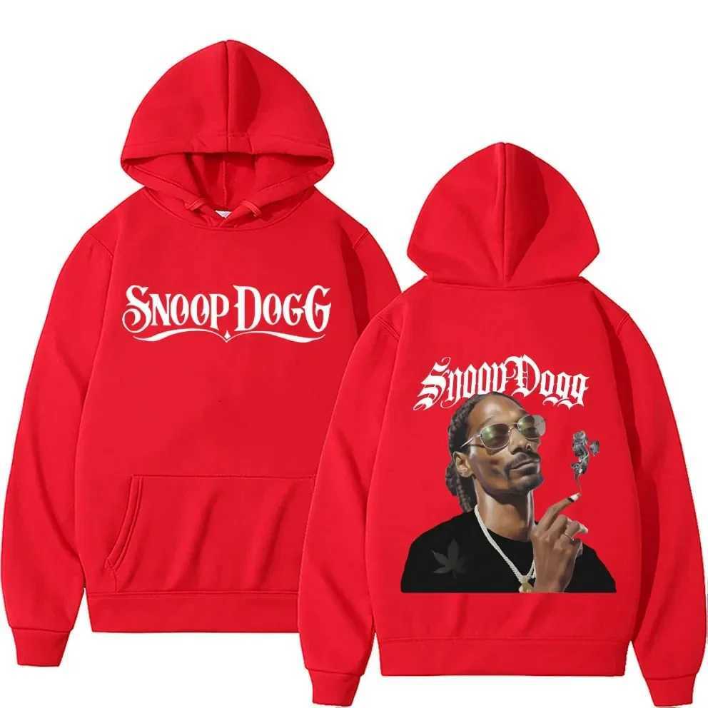 Mens Fashion Y2K Long Sleeve Pullover Sweatshirt Retro Snoop Dog Graphic Hoodie Mens Casual Hip Hop Style Hoodie W250408