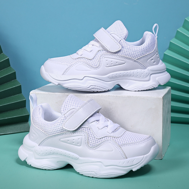 Boys' Mesh Girls' White Sports Shoes Toddler Autumn Kindergarten Performance Big Kids Children's Sneakers