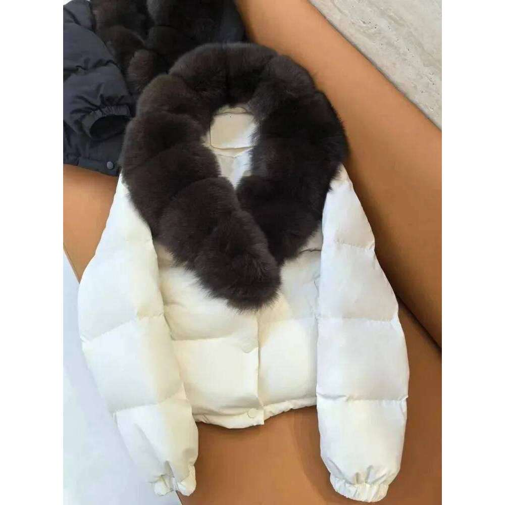 OFTBUY Real Fox Goose Coat Female New Autumn Winter Clothes Women Fashion Warm Thick Natural Fur Down Puffer Jacket