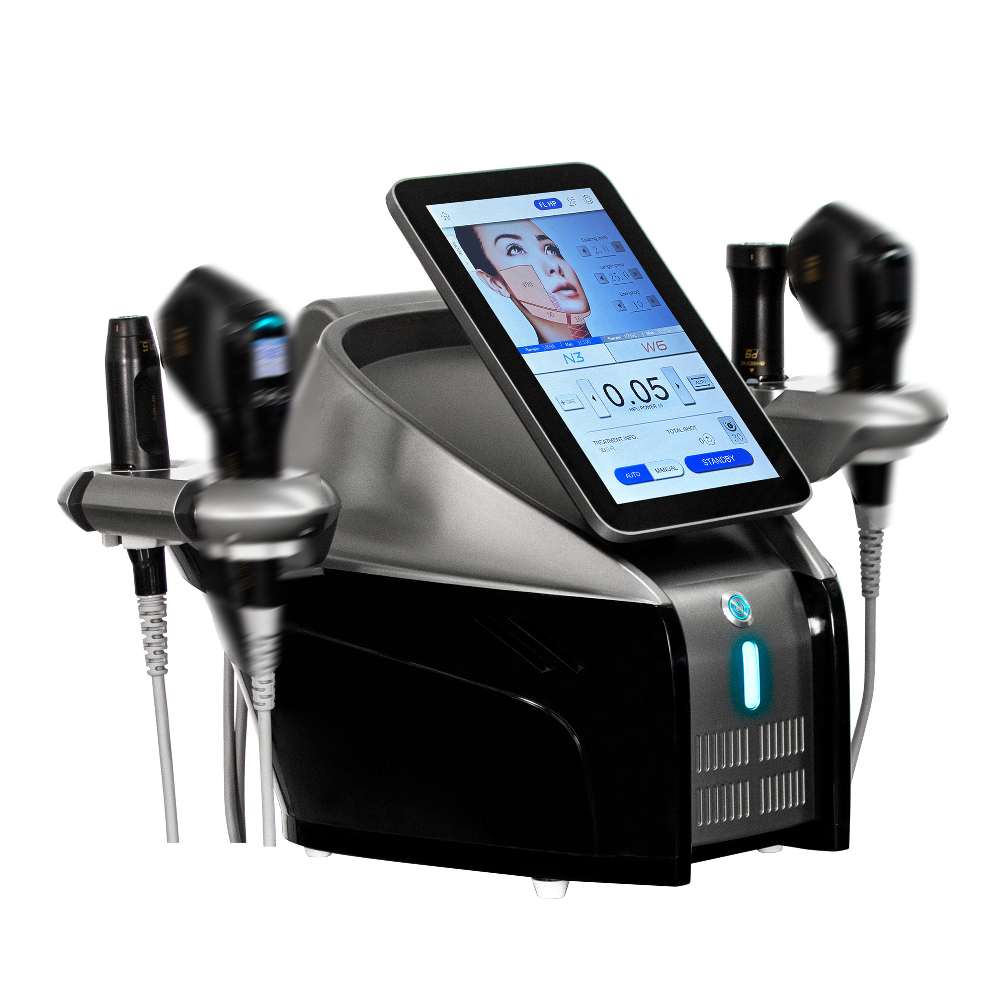 Hifu Facelift Device - Professional Skin Tightening Machine - Non-Surgical Treatment - Reduces Fine Lines - For Face and Neck