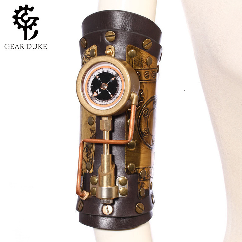 Medieval Steampunk Outdoor Compass Bracelet Jewelry for Women Halloween Anime Party Arm ddmymoon