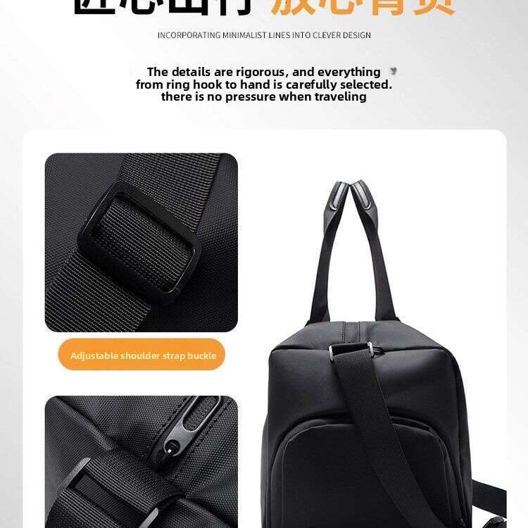 toteBag Shoulder bag ROSE NOIRE Fitness Waterproof Dry Wet Separation Swimming Training Handbag Men's Short Business Trip Storage Travel Bag