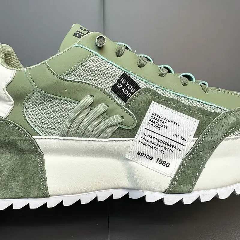Shoes for Men Casual Sports Four Seasons Trend Designed Personality Lace-up Leather Sneakers Comfortable Breathable M250728