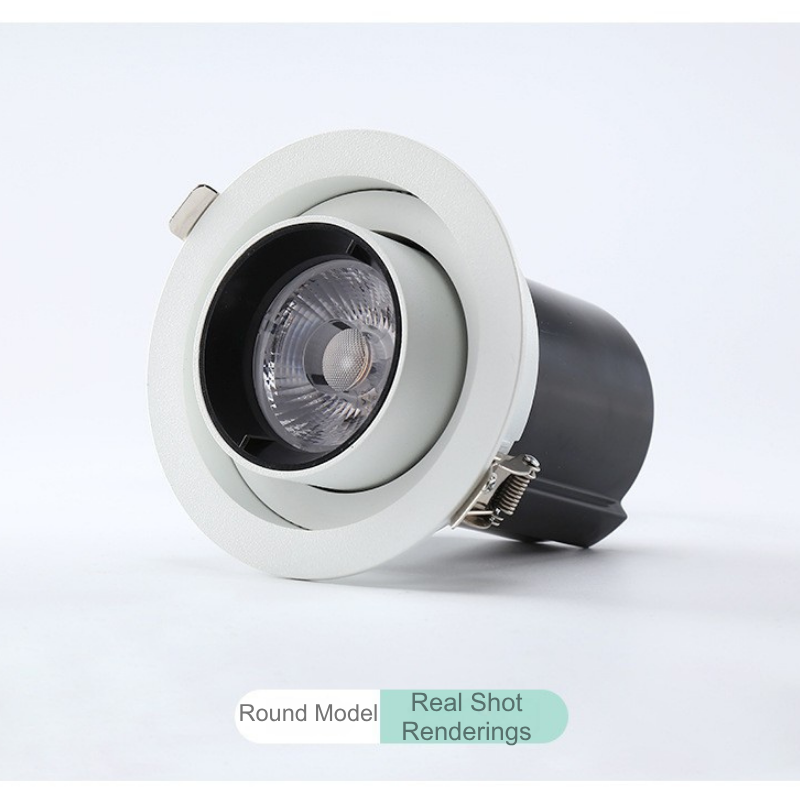 Recessed Stretchable COB Spotlight - Ceiling Track Light for Aisle Clothing Store, Main-Light-Free Design, New Product Promotion LS