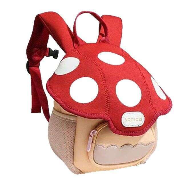 Leather Bag Bucket Bag Tote Bag Kindergarten New Children S Outdoor Backpack Cute Mini Mushroom Cartoon Small School Bag