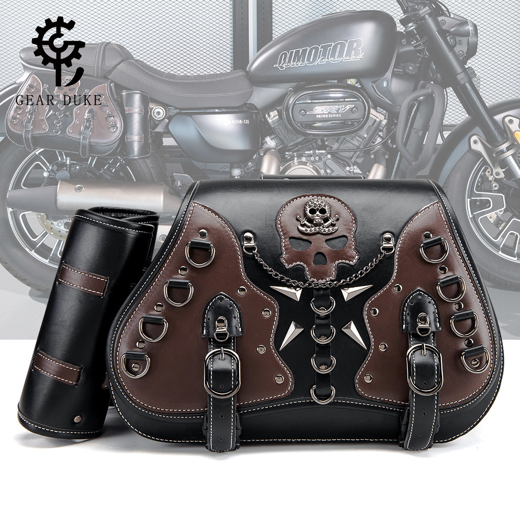 Punk Motorcycle Harley Cruiser Modified Tool Crossbody Bag Saddlebag ddmymoon
