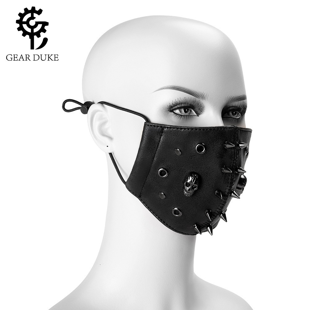 Punk Rock Motorcycle PU Leather Dust Skull Face Mask Accessories ddmymoon
