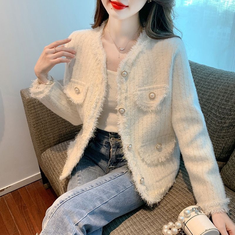 Designer Clothing French New Style Super Nice mink fleece coat for women 2025 autumn Comfortable and fashionable cardigan top trend free shipping