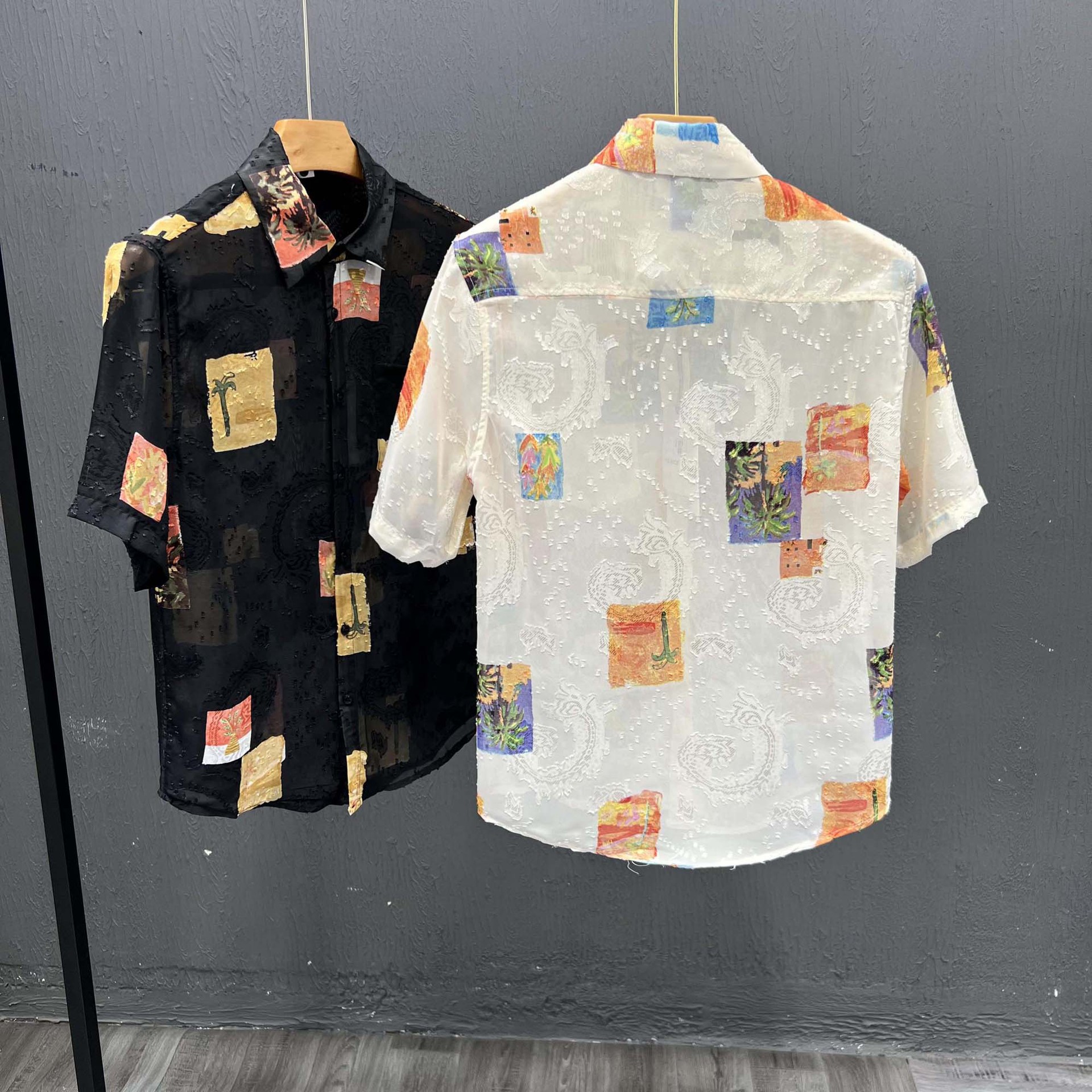 Summer men's thin short-sleeved shirt