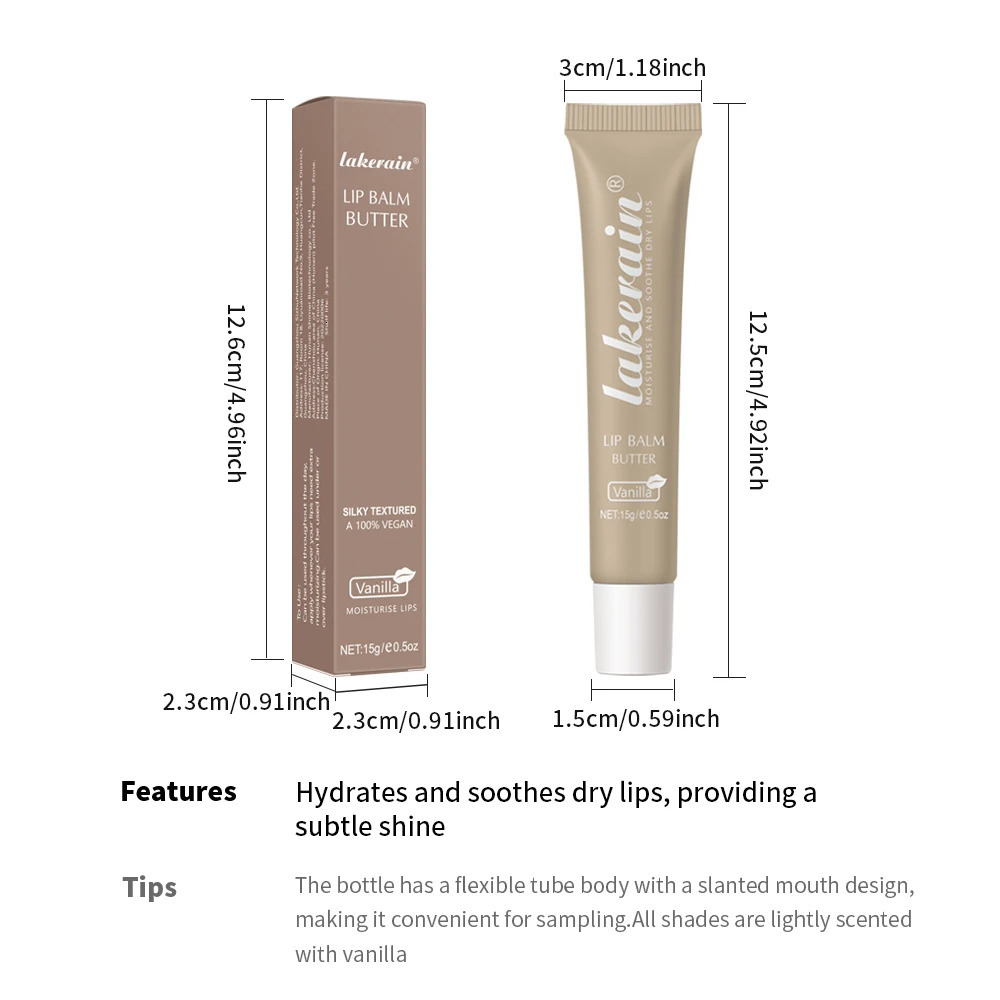 3pcs/Kit Butter Lip Gloss Oil Jelly Lipgloss Liquid Lipstick Lip Tint Brown Sugar Crystal Lip Balm 250726