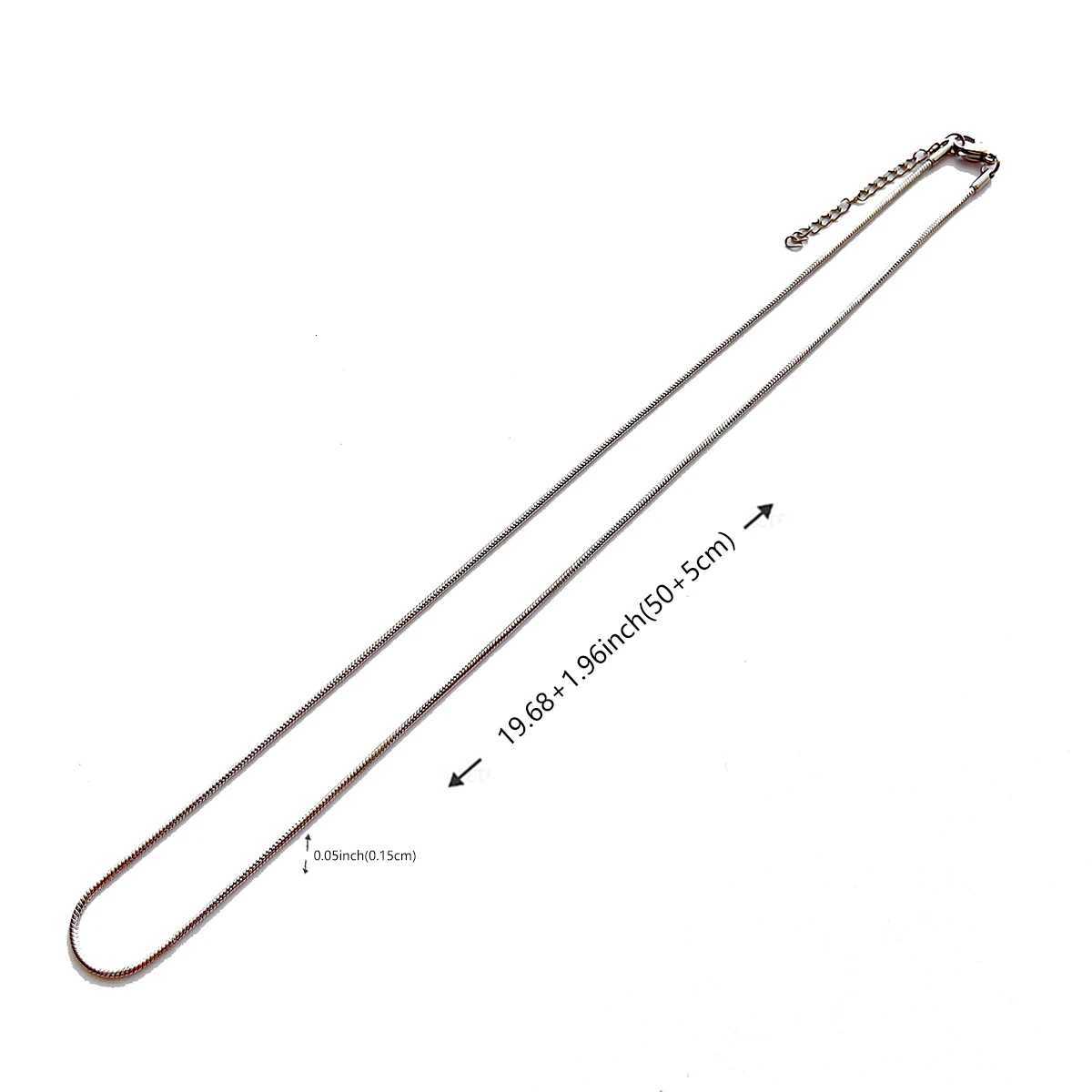 33/5000 1 Simple All-match Hipster Hip Hop Stainless Steel Snake Bone Chain Collarbone Chain Necklace for Men Suitable for Daily XJ250708