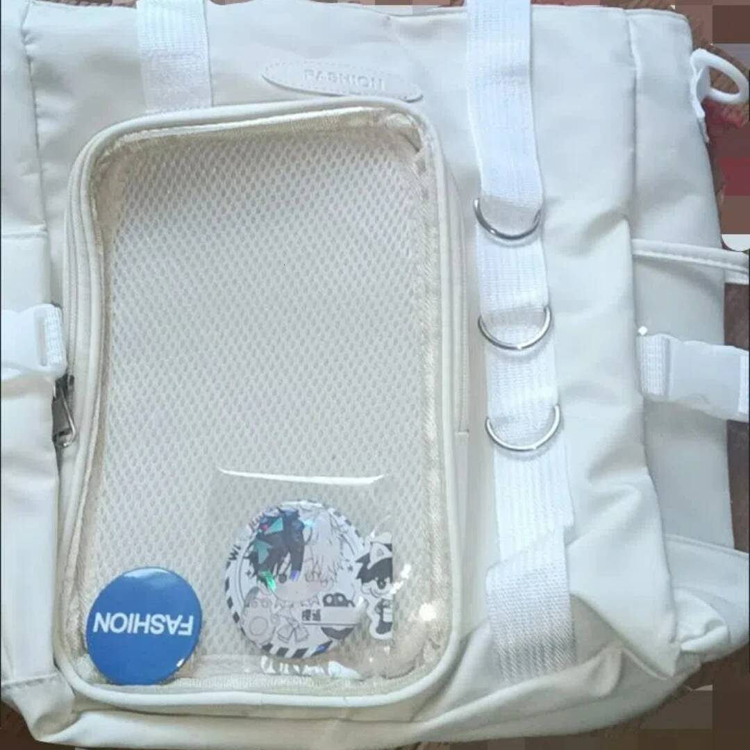 Niche Japanese Transparent Ita Casual Large Capacity Girl Shoulder Crossbody Fashionable Ulzzang Tote Bag ItaBag