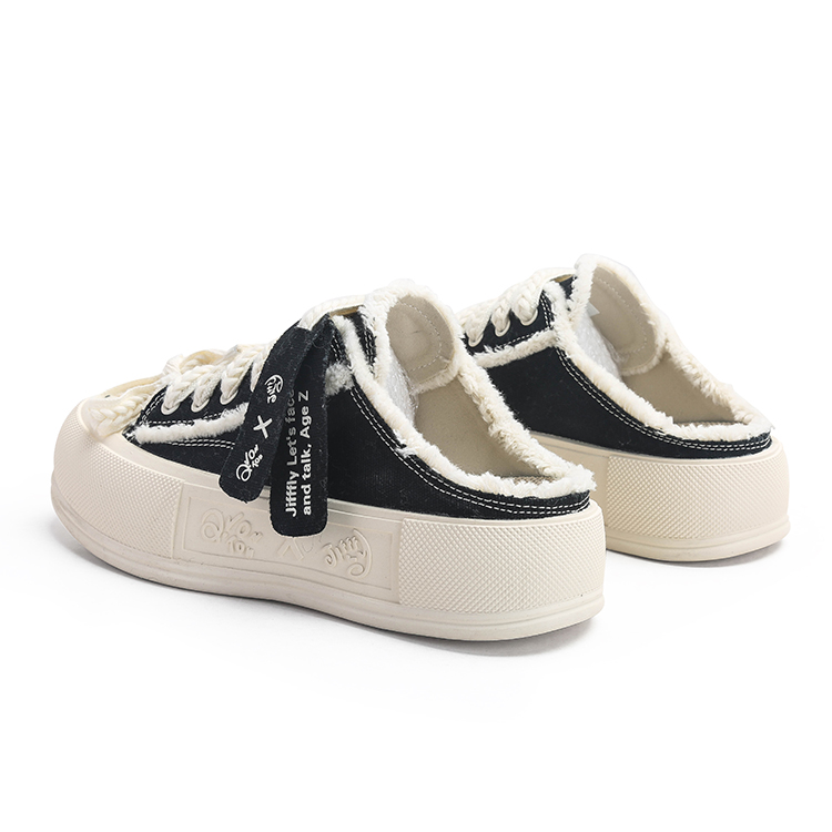 Women's Casual Thick Sole Sneakers - Vintage Dad Shoes with Canvas Upper