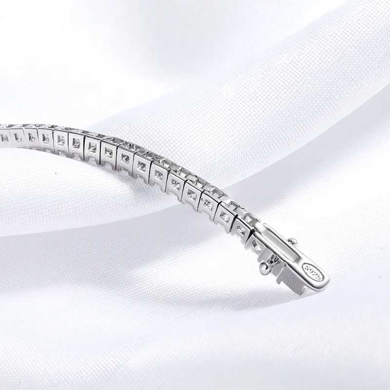 2MM D Color 100% Real Moissanite Tennis Bracelet for Women Lab Diamond Original Silver 925 Jewelry Hip Hop Party Chain W250728