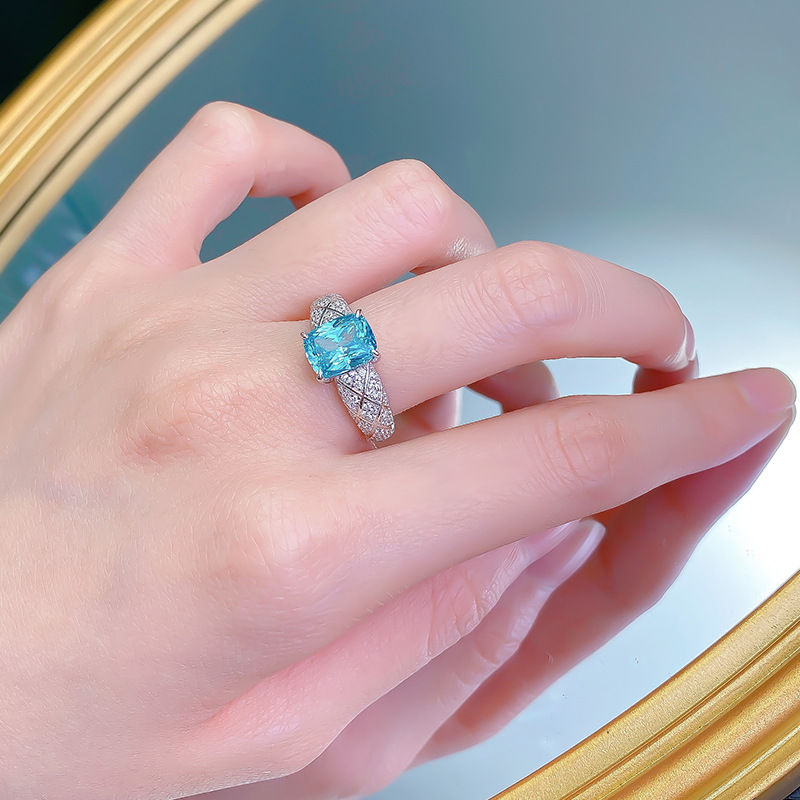 2025 Choucong Brand Wedding Rings Luxury Jewelry Real 100% 925 Sterling Silver Cushion Shape Lab Moissanite Diamond CZ Diamond Lady Engagement Band Ri