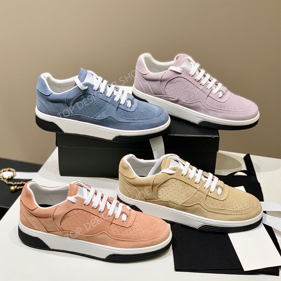 High quality Suede Running sneakers Lace-up Low-top Flat Tennis shoes trainers shoes womens Vacation shoes Athleisure Luxury designer shoes casual Sport shoe