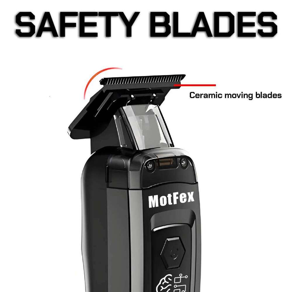 Brushless Motor 7500RPM Professional Electric Trimmer DLC Blade with Base 2000mAh BRDCLIP Barber Shop Hair Clipper BRD 116