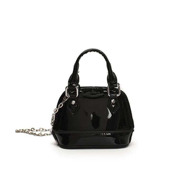 Mini Holographic Shell Bag - Shiny Crossbody Purse for Girls, Cute Chain Shoulder Handbag