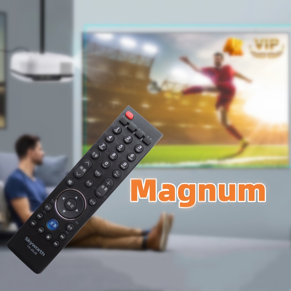 Magnum 4K FHD Universal Remote - 24H Free Demo Works with Smart TVs & Set-Top Boxes