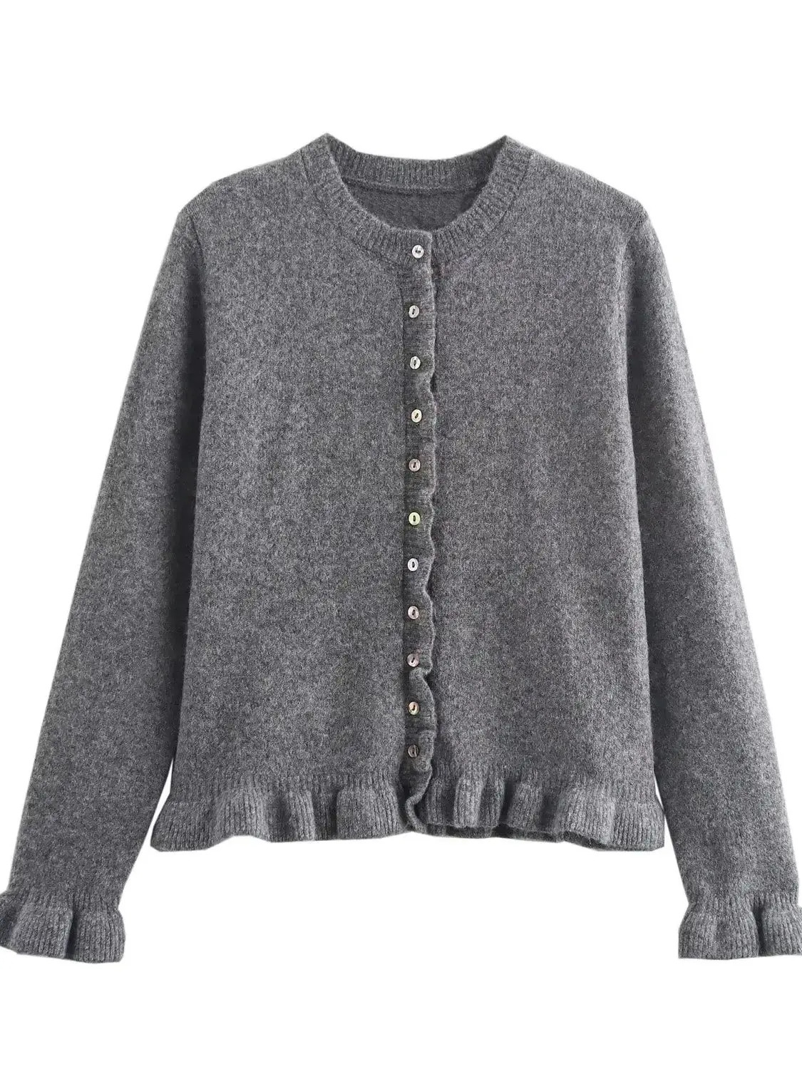 Womens European American French n Sweaters Female Elegant Simple Layered Decoration Versatile Knitted Cardigans 250728