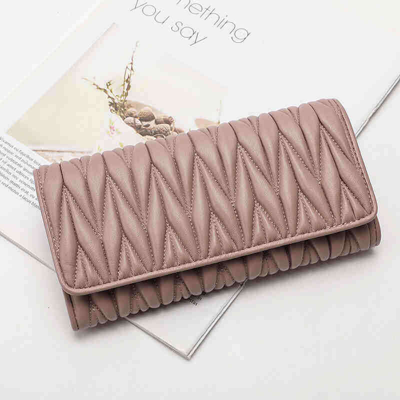 Designer bag Luxury bag Small C Style MIU Clutch Genuine Leather Card Holder Solid Color Women's Long Wallet