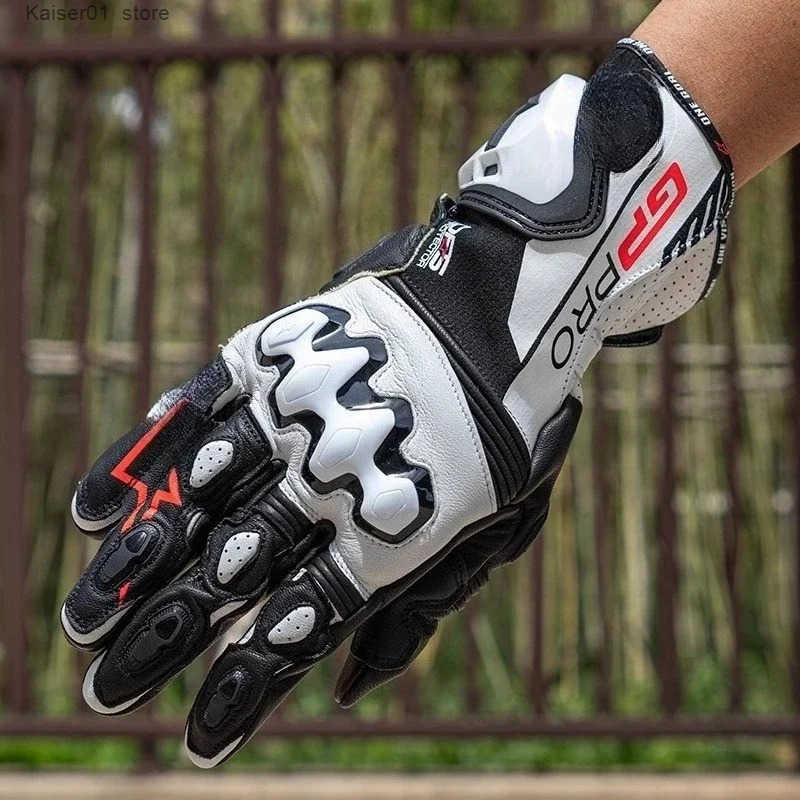 Motorcycle Gloves For Italy GP R4 Racing ather Men Motocross Gloves Anti-Drop Wear-Resistant Moto Glove Guantes Moto Z250725