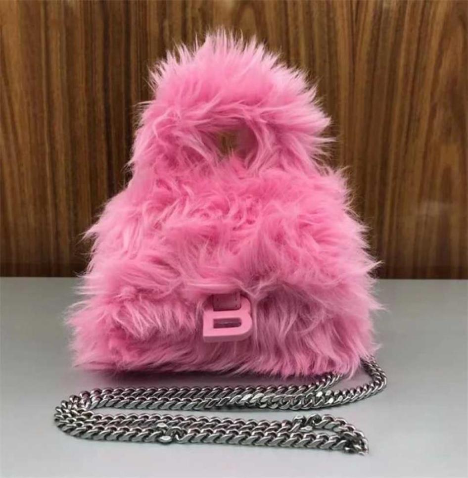 Designer Brands Faux Fur Women Handbags Luxury y Plush Shoulder Crossbody Bags High Quality Female Sma Purses Winter 2111035029582