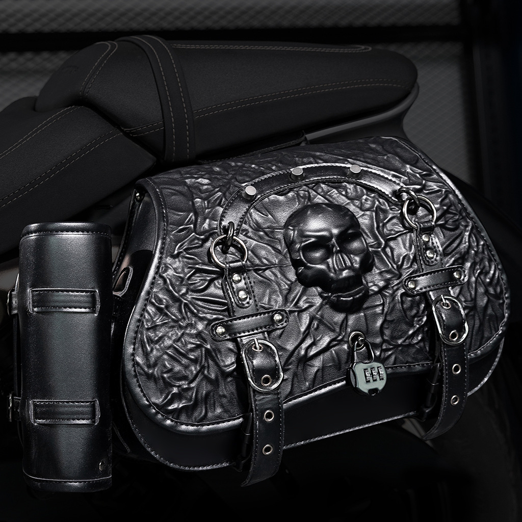 Punk Harley Motorcycle Modified Heavy-duty Anti-theft Prince Cruise Equipment Side Hanging Bag ddmymoon