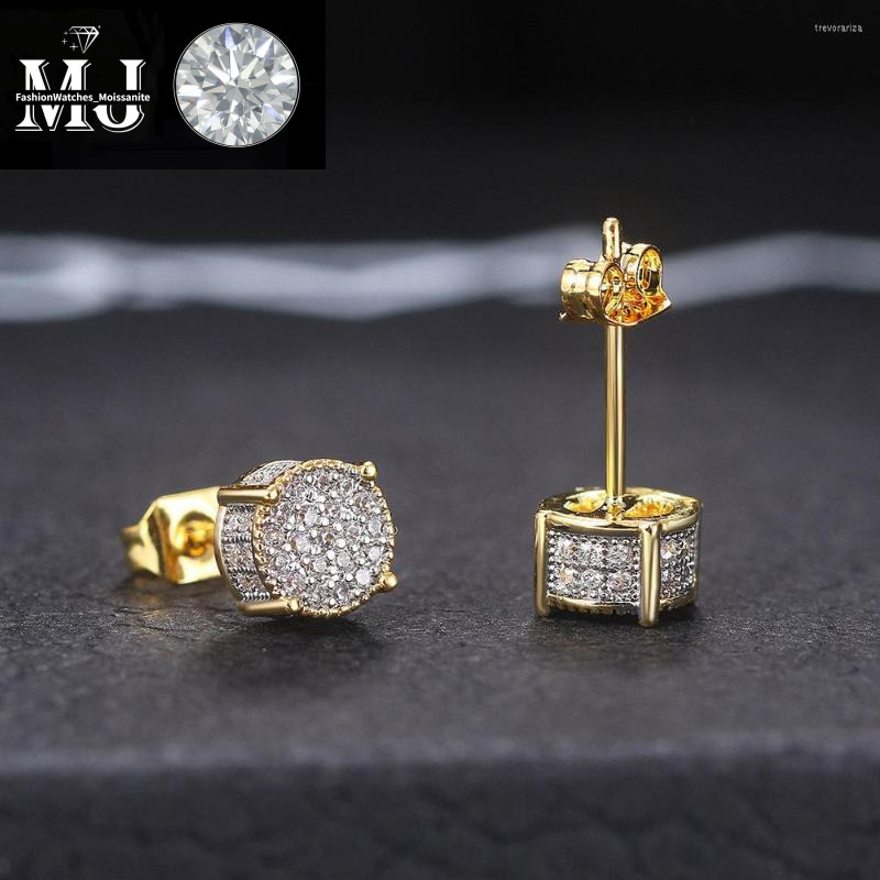 Stud Sier Earrings Vvs moissanite Men Women Hip Hop Rock Rapper Band Dinner Party Designer Jewelry