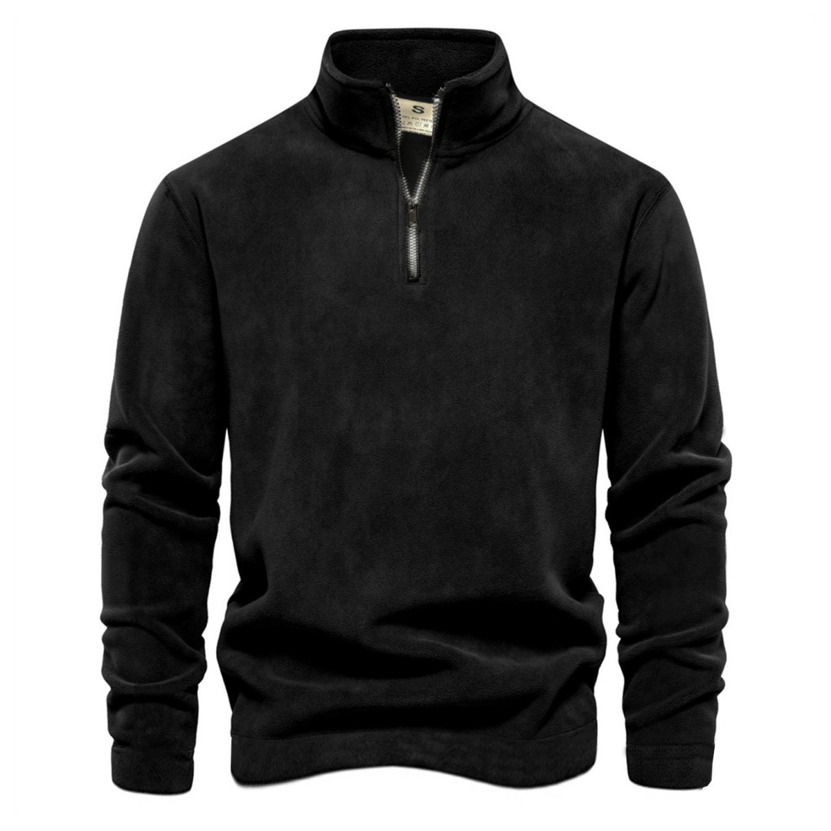 Men's Hoodie Men's Casual Pullover Jacquard Hoodie Stand-up Collar Cardigan Hoodie