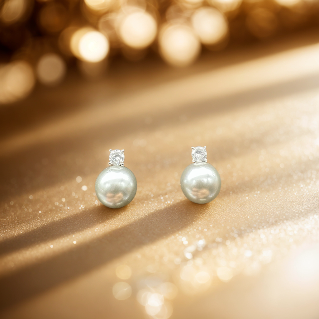 Minimalist 18K gold-plated earrings - 925 pure silver ear studs, small and simple earrings to prevent allergies, for women