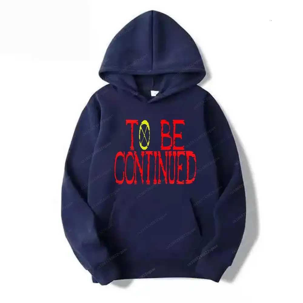 To Be Continued Hoodie Autumn Winter Mens One Piece Japanese Anime Sweatshirt Long Sleeve Zipper Woolen Sweater Brand W250408