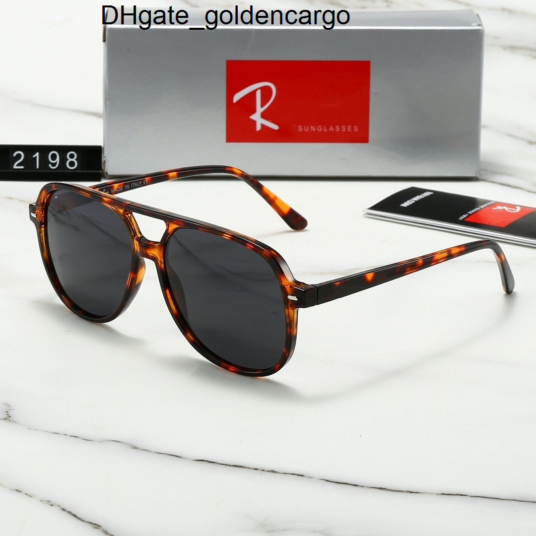 rainess''ban''banssunglasses Retro Polarized Designer 2198 Ban for MenWomen Double Beam Metal Frame Sunglasses GoggleAdumbral Beach Eyeglasses Men D5D0