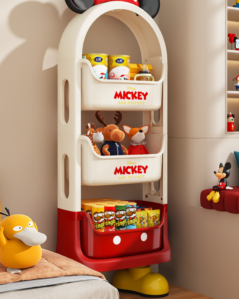 Storage Rack Living Room Floor-standing Multi-layer Snack Rack Home Bedroom Bedside Table Childrens Toy Rack Small Cart 250728