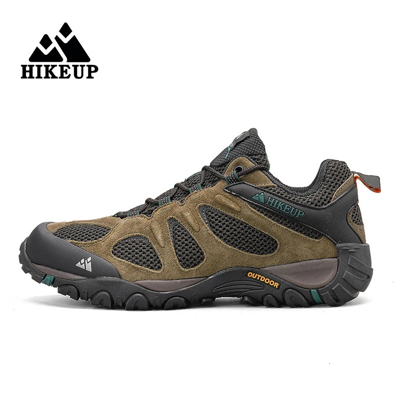 HIKEUP Men Shoes Breathable Splashproof Outdoor Hiking Mountain Climbing Sport Hunting Trekking Sneaker 250725