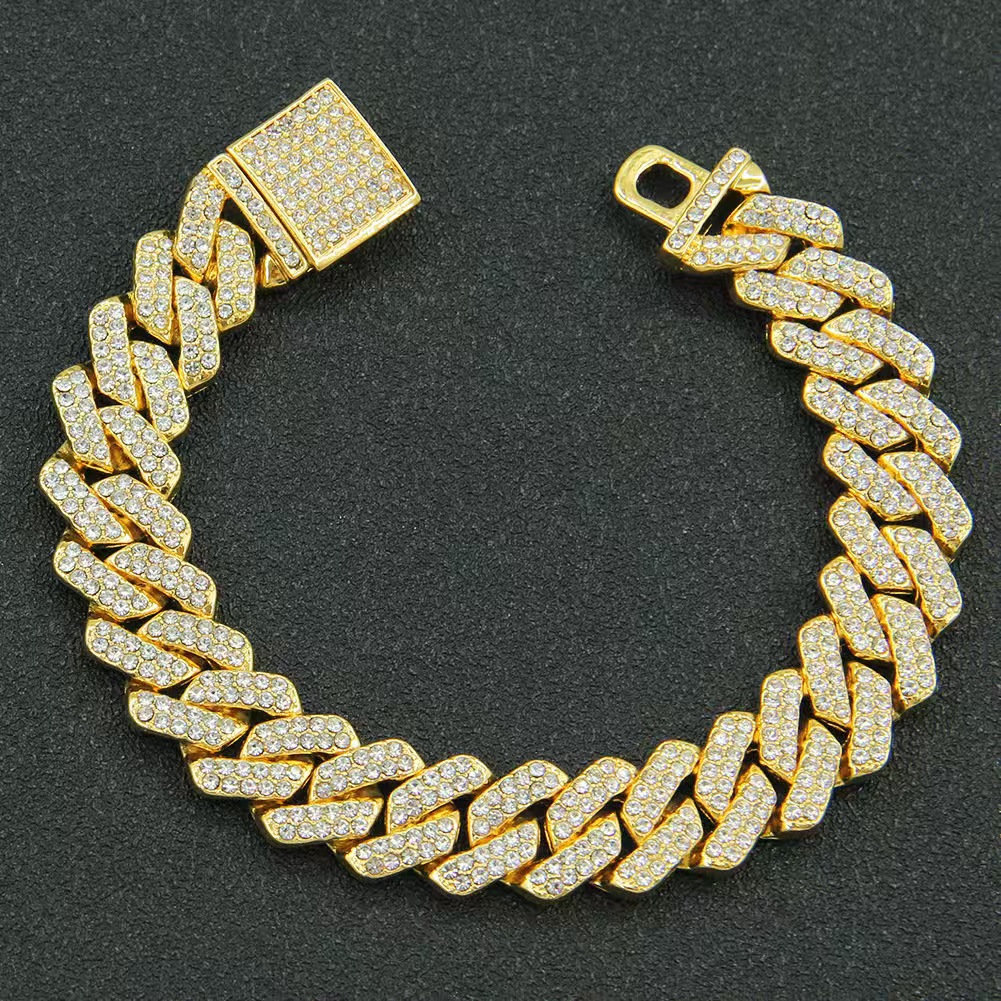 bracelet gold necklace designer jewelry cuban k Pass Dia Tester Sterg Sier Necklace Vvs moissanite chain chains for men gift goth iced out pendant Fre