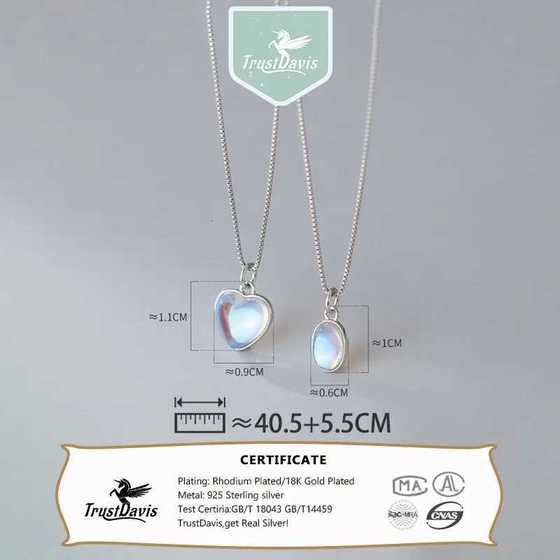 Sterling Silver Heart Necklace for Girls and Women Elegant S925 Jewelry for Birthday and Special Occasions Z250910
