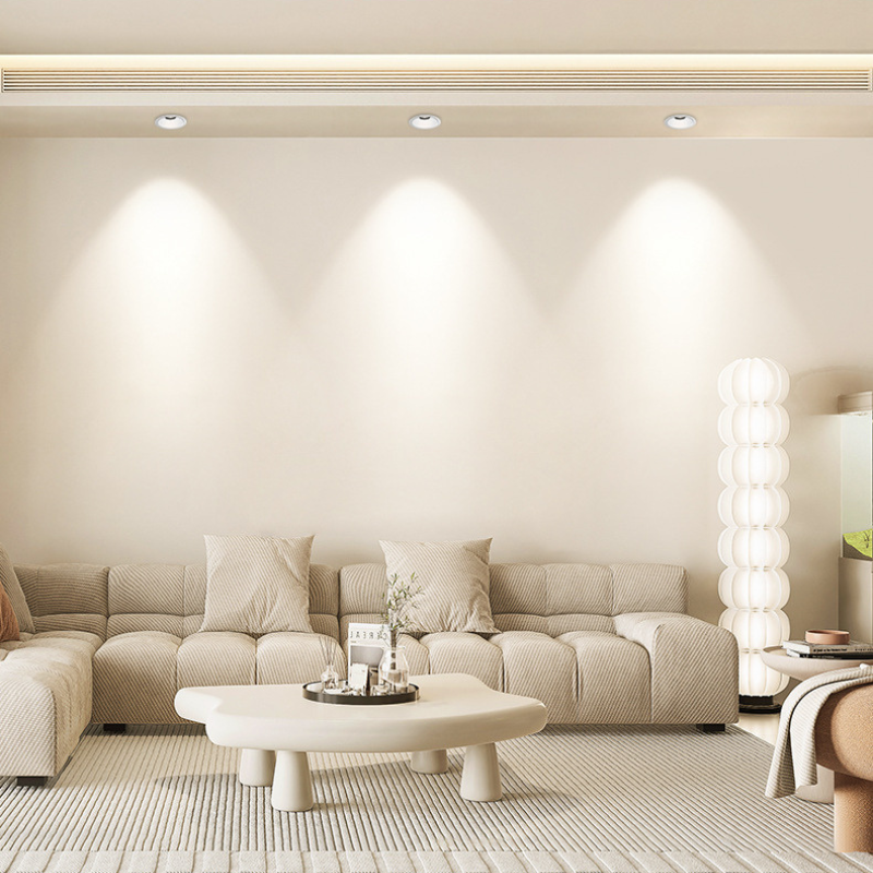 LED Small Hill Spotlight Recessed Narrow Frame Deep Cup Anti-Glare for Home Bedroom Living Room New Product Adjustable Angle Special Offer BTE