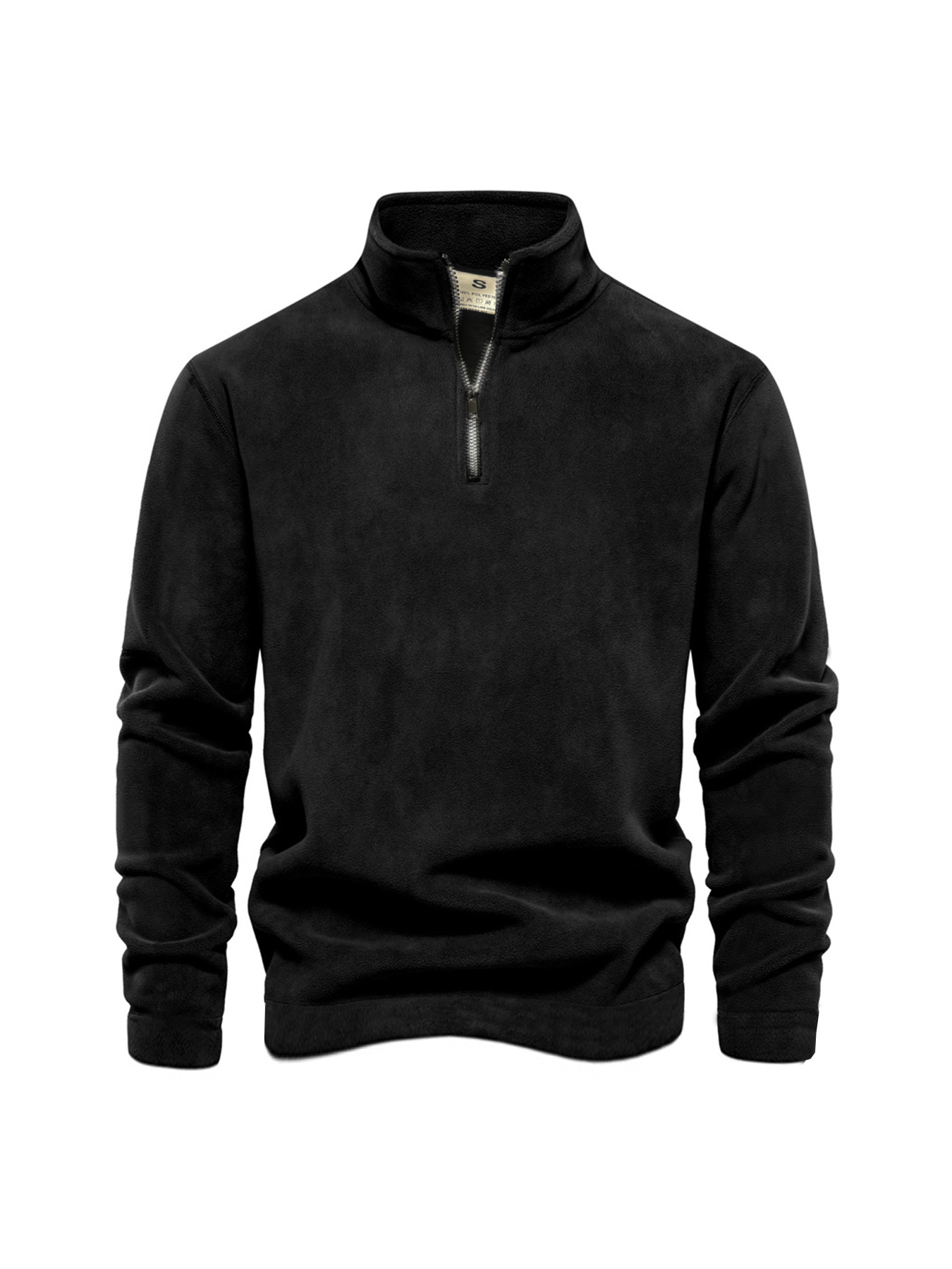 Men's Hoodie Men's Casual Pullover Jacquard Hoodie Stand-up Collar Cardigan Hoodie