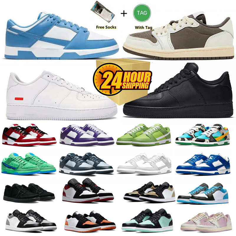 2025 Designer Low Basketball Shoes Wolf Grey Carbon Arctic Punch Black Toe Fragment Reverse Mocha Grey Camo Trainers Women Sneakers EUR 36-47