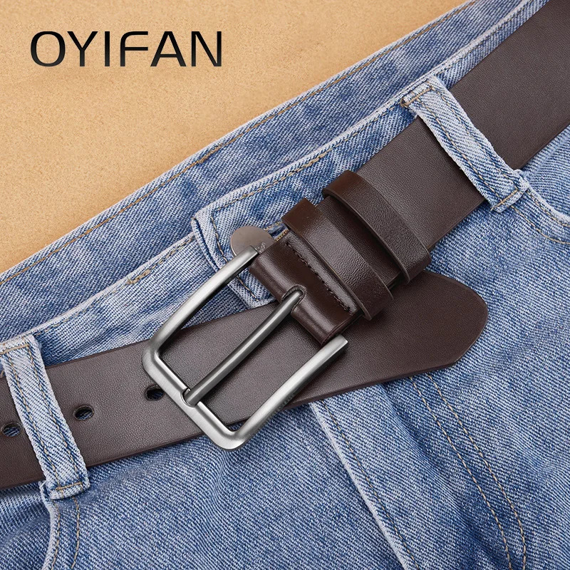 Mens PU Leather Alloy Pin Square Buckle Belt BusinessLeisure Belts Fashion Black Coffee Brown for Men Jeans 250716