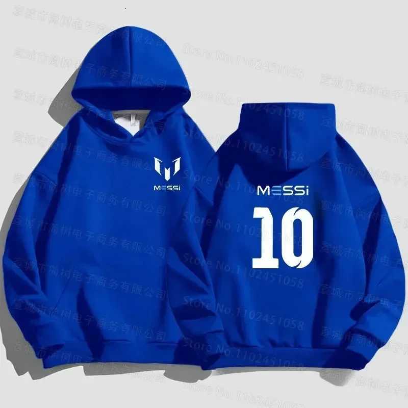 MESSI Cotton Printed Hoodie High Quality Solid Color Sportswear Couple Fashion Simple Jumping Top Loose Street Hoodie W250408