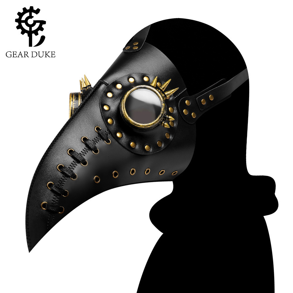 2025 New Halloween Decoration Plague Crow Doctor Bird Mask Headgear Prom Party Supplies ddmymoon