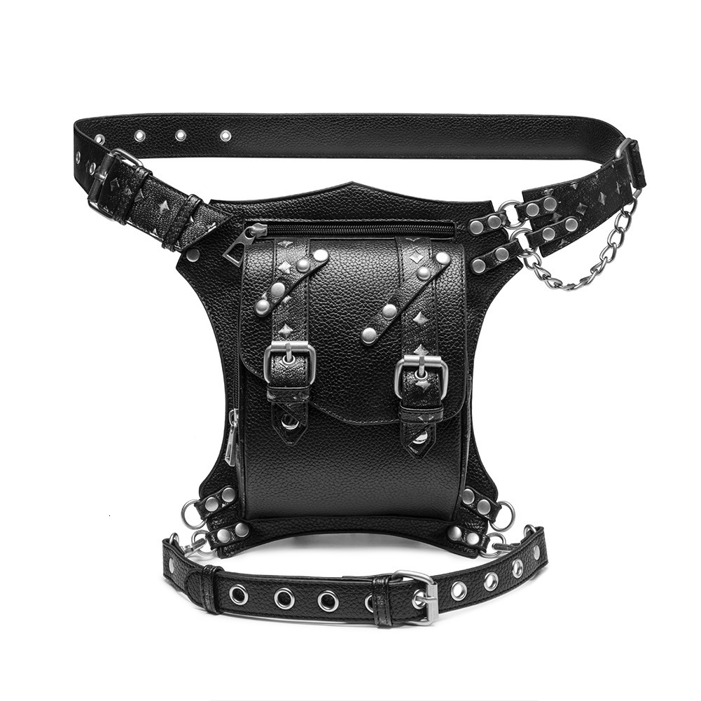 2025 Punk Outdoor for Women Versatile Chain Motorcycle Men's Waist Bag ddmymoon