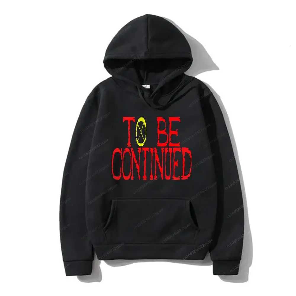 To Be Continued Hoodie Autumn Winter Mens One Piece Japanese Anime Sweatshirt Long Sleeve Zipper Woolen Sweater Brand W250408